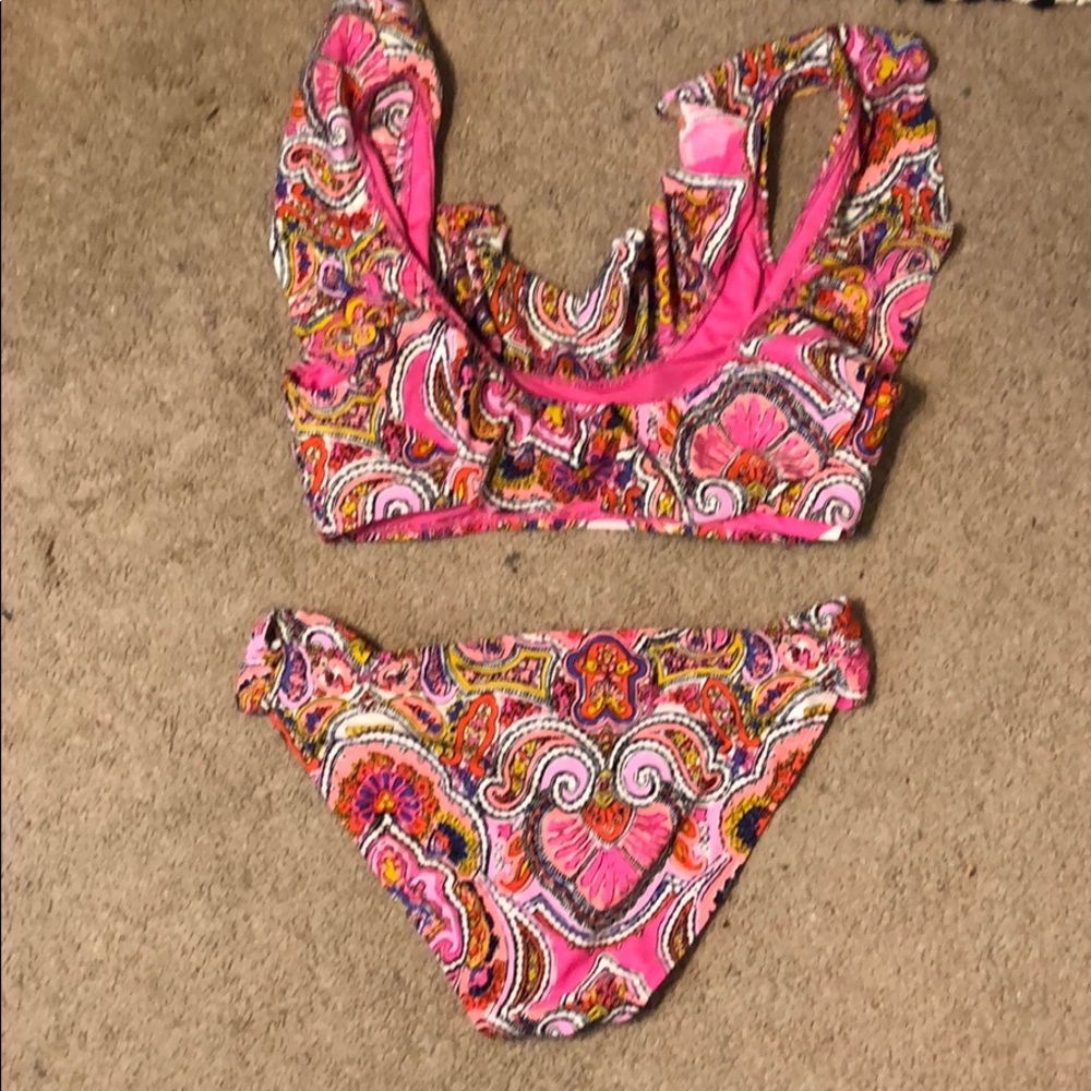 NWOT Aerie pink bikini set - Picture 2 of 3
